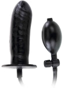 Schwarzer silikon aufblasbarer analplug mit pumpe und schlauch von baile größerer joy penis 16 cm