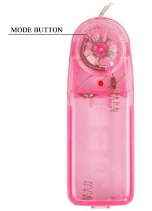 Pink transparenter plastik vibrator von baile mit vibrationsmodi und sichtbaren mechanischen komponenten