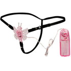 Pink schmetterlings-vibrator mit schwarzen bändern und passender fernbedienung von baile mit mehreren geschwindigkeiten