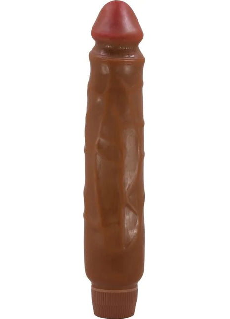 Baile jack realistischer vibrator 26 cm mulatte braun silikon dildo mit roter spitze und strukturierter oberfläche