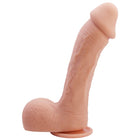Peachfarbener baile johnson realistischer haudildo 22 cm aus silikon mit strukturierter oberfläche und abgerundetem ansatz