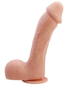 Peachfarbener baile johnson realistischer haudildo 22 cm aus silikon mit strukturierter oberfläche und abgerundetem ansatz