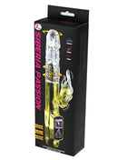 Cleares und goldfarbenes sibertia passion vibrierendes toy mit transparentem körper und fernbedienung von baile