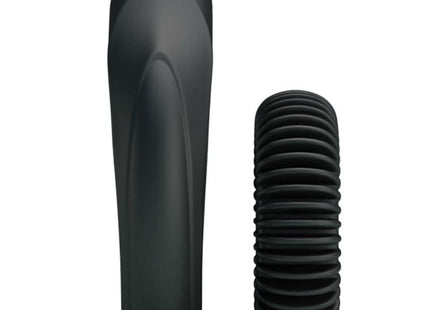 Baile kit 2 silikonringe ring manhood schwarzer silikon erwachsenenspielzeug mit glattem konischem griff und gerilltem zylindrischem grund