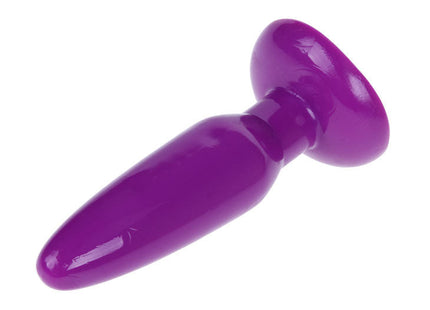 Lila silikon analstecker mit rundem bauchigem kopf und konischem schaft von baile kleiner rosa 15 cm
