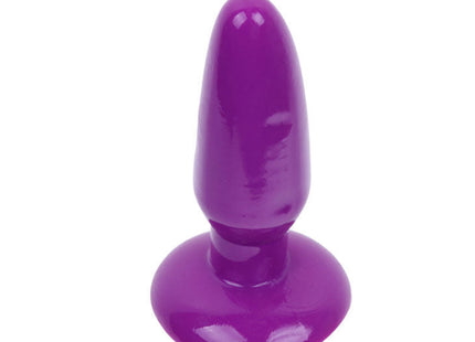 Lila silikon analstecker mit abgerundetem, konischem kopf und stabilem, breitem fuß von baile, 15 cm lang