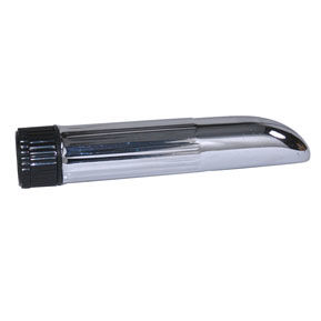 Baile lady finger vibrator mit chrom-finish metall endstück und schwarzer gummikappe am rückseite
