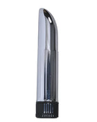 Baile lady finger vibrator glänzend verchromt mit elegantem geschwungenem design und schwarzer strukturierter basis