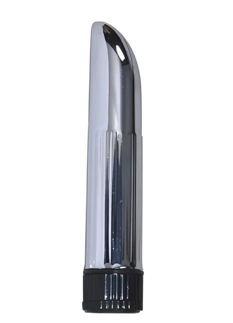 Baile lady finger vibrator glänzend verchromt mit elegantem geschwungenem design und schwarzer strukturierter basis