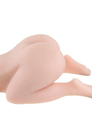 Ein realistischer pfirsichfarbener silikon lady masturbator von baile in knieposition mit 3d stimme