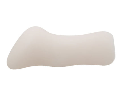 Creamfarbener ergonomisch geformter memoryschaum nackenstützkissen mit glatter weicher oberfläche bei baile leidenschaft lady murcia masturbator 3d