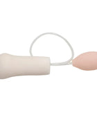 Creamfarbener silikon-knochenförmiger toy mit pinkem ballonartigem ende und transparentem schlauch für leidenschaft lady murcia masturbator 3d