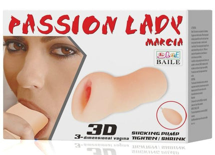 Baile leidenschaft lady murcia masturbator 3d in hautfarbenem silikon mit 3d vaginalem saugmechanismus