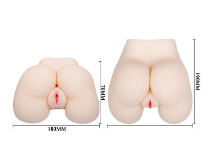Beige silikon butt plug mit roten details aus der baile leidenschaft lady vagina und ano kollektion