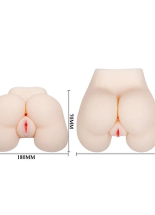 Beige silikon butt plug mit roten details aus der baile leidenschaft lady vagina und ano kollektion