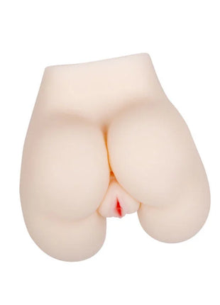 Beige silikon butt plug mit realistischer hauttextur und kleinem roten detail am öffnung für leiden schaft lady vagina und anormalgebrauch