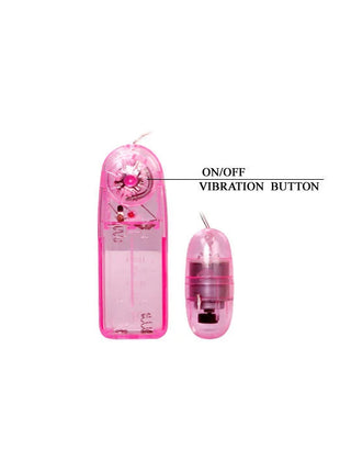 Pink transparent vibrierendes toy aus kunststoff mit sichtbaren innereilen und an aus schalter von baile leidenschaft lady vagina und ano