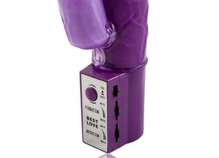 Lila silikon vibrator baile lila kaninchen-rotator mit superstimulator und bedienfeld für vibration rotation und beste liebe