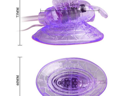 Transparent lila plastik bienenförmiger vibrator mit saugnapfbasis und strukturierter oberfläche von baile