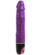 Baile lila multispeedvibrator aus lila silikon mit strukturierter oberfläche und schwarz pinker basis