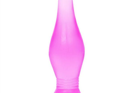 Transluzenter rosa silikon analplug baile lila soft touch 14,2 cm mit konischem design und sicherer basis