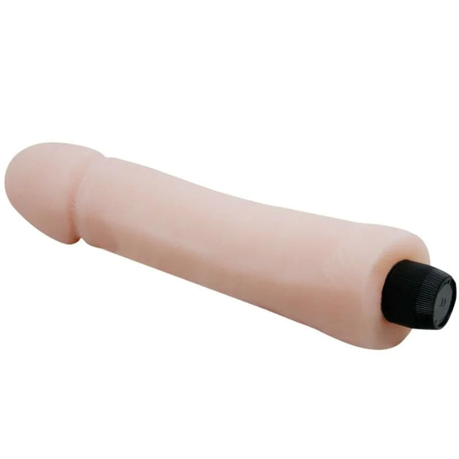 Baeile love companion dildo vibrator 25 cm pink silikon mit schwarzer strukturierter kappe am ende