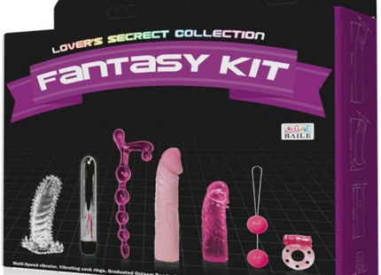 Lila und schwarze lovers secret collection fantasy kit von baile mit mehrgeschwindigkeits vibrator und weiteren erotikspielzeugen
