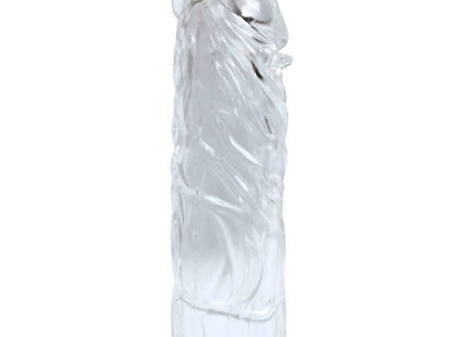 Klarer transparenter silikon kondom mit strukturierter oberfläche und geformten rippen aus der baile lovers secret collection fantasykit