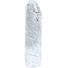 Klarer transparenter silikon kondom mit strukturierter oberfläche und geformten rippen aus der baile lovers secret collection fantasykit