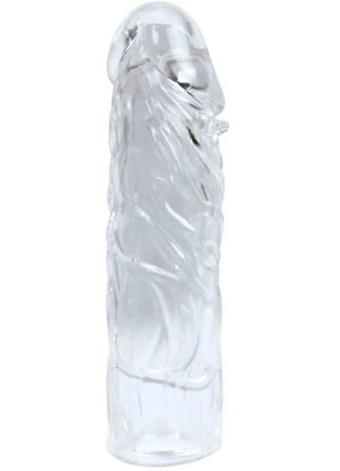 Klarer transparenter silikon kondom mit strukturierter oberfläche und geformten rippen aus der baile lovers secret collection fantasykit