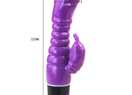 Lila und schwarze vibrierende kaninchenförmige baile lovet vibrator sensation flieder mit glänzendem kunststofffinish