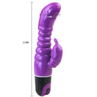 Lila und schwarze vibrierende kaninchenförmige baile lovet vibrator sensation flieder mit glänzendem kunststofffinish