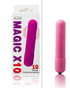 Pink magic x10 vibrierende kugel mit matter oberfläche und glattem, abgerundetem design von baile