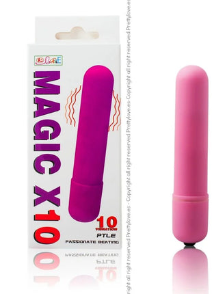 Pink magic x10 vibrierende kugel mit matter oberfläche und glattem, abgerundetem design von baile