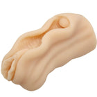 Beige silikonmasturbator von baile mit realistischen konturen und glatter textur für vaginalipdesign