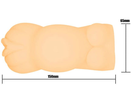 Peachfarbenes silikon-analplug 150mm lang 65mm breit baile mnnlicher minimasturbator für schwangere frauen