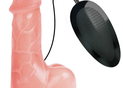 Rosa silikon vibrierender phallus mit schwarzer kreisbasis baile natürlicher barbara realistischer vibrator 21 cm