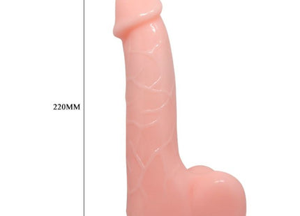 Pink silikon vibrator baile natürlicher barbara 22 cm mit realistischen konturen und saugbasis