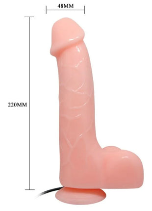 Pink silikon vibrator von baile mit 22 cm höhe realistischen konturen und saugnapfbasis