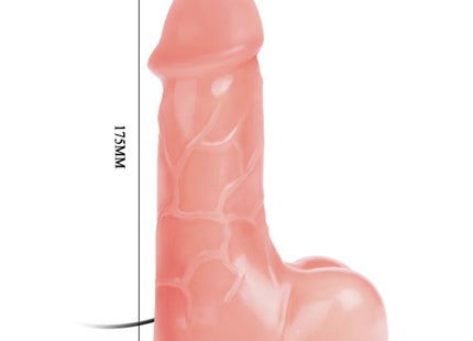 Pink silikon dildo mit strukturierter oberfläche und stabilem sockel baile natürlicher barbara realistischer vibrator 22 cm