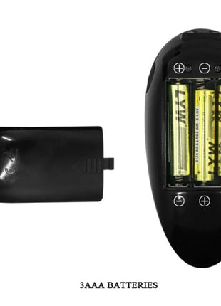 Baile natürlicher barbara realistischer vibrator 22 cm mit schwarzer ovaler batteriefach aus plastik und drei aaa batterien