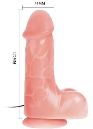 Pink silikon dildo mit strukturierter oberfläche und stabilem sockel von baile natürlicher barbararealistischer vibrator
