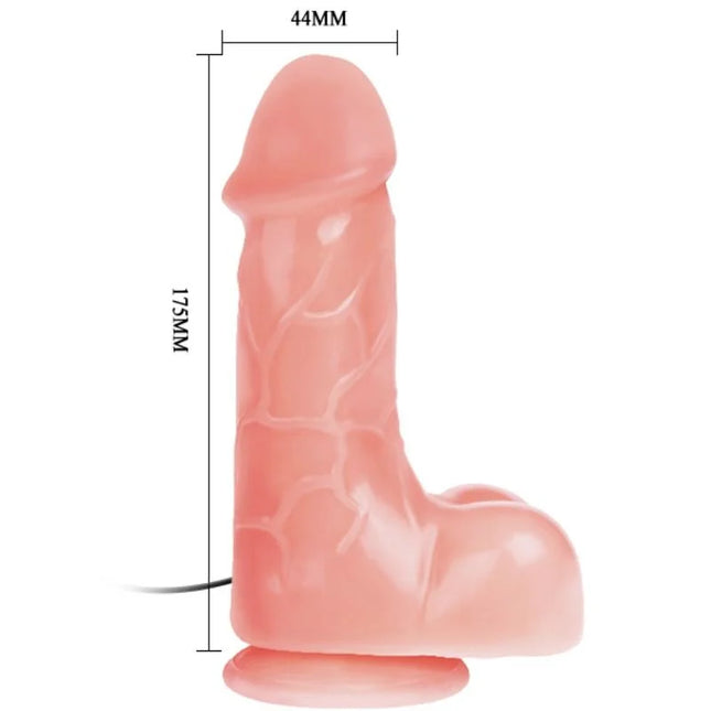 Pink silikon dildo mit strukturierter oberfläche und stabilem sockel von baile natürlicher barbararealistischer vibrator