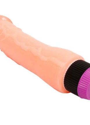 Pink silikon vibrator mit schwarzer und violetter kappe natürlicher flexibler realistischer vibrator 24 cm von BAILE