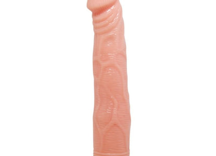 Pink silikon dildo mit strukturierten rippen und lilablauem sockel baile natürlicher realistischer vibrator 22 cm