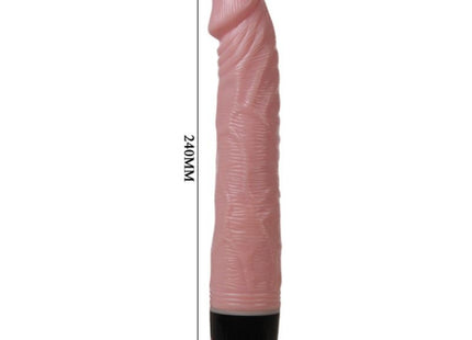 Pink silikon vibrator in phallusform mit schwarzem und rotem boden 240mm lang von baile mit mehreren geschwindigkeiten