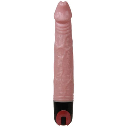 Rosa silikon vibrator mit schwarzer und roter basis baile natürlicher vibrator mit mehreren geschwindigkeiten