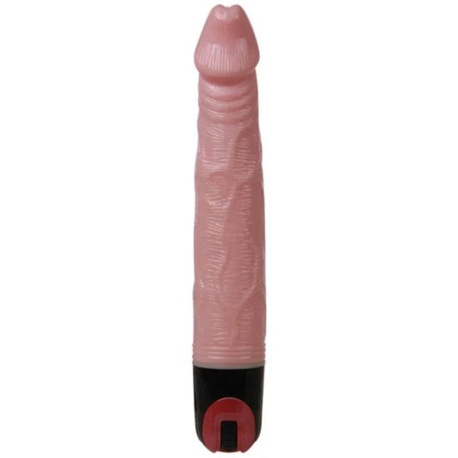Rosa silikon vibrator mit schwarzer und roter basis baile natürlicher vibrator mit mehreren geschwindigkeiten