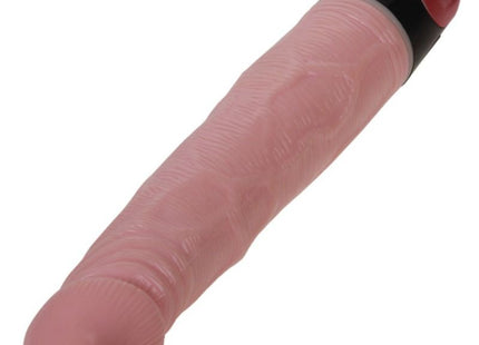 Baile natürlicher vibrator aus pinkem silikon mit mehrspeed funktion und schwarzem rotem griff am ende