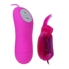 Baile niedlicher secret bunny vibrator pink mit 12 geschwindigkeiten und passender fernbedienung aus silikon
